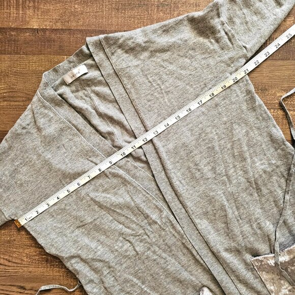 M&S Per Una 41% Wool Blend Long Cardigan, UK10/US6/S Grey - Picture 5 of 11